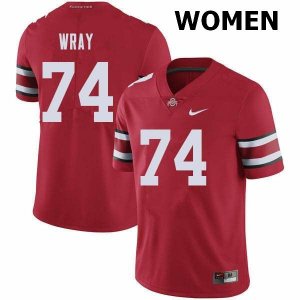 NCAA Ohio State Buckeyes Women's #74 Max Wray Red Nike Football College Jersey GFG7345PR
